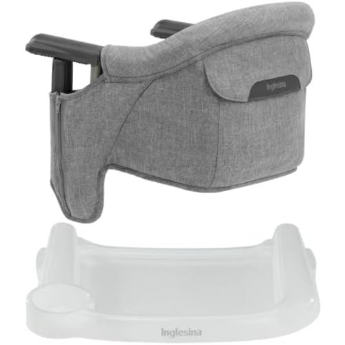 Inglesina Fast Table Chair (Stone Gray Melange) + Fast Dining Tray