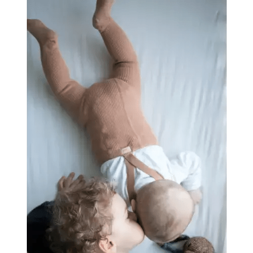 Clay Footed Cotton Tights With Braces | Organic Zoo