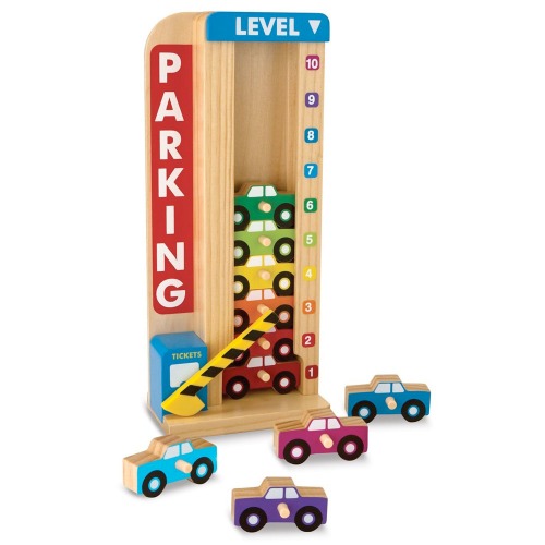 Melissa & Doug Stack and Count Parking Garage