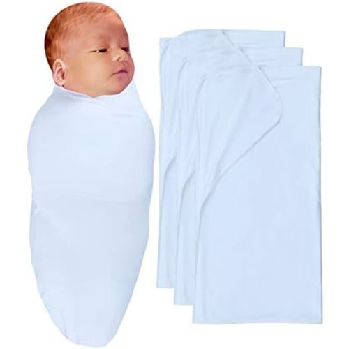 RATIVE Stretchy Swaddle Blanket Receiving Blankets with Headband Cap for Unisex Newborn Baby 0-3 Months Boys Girls