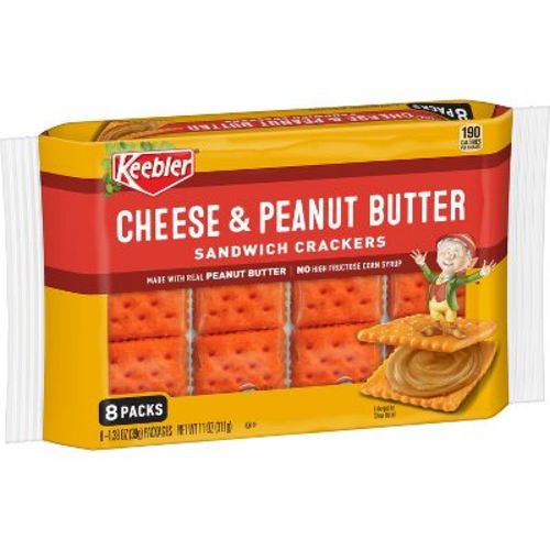 Keebler Cheese & Peanut Butter Sandwich Crackers - 11oz/8ct