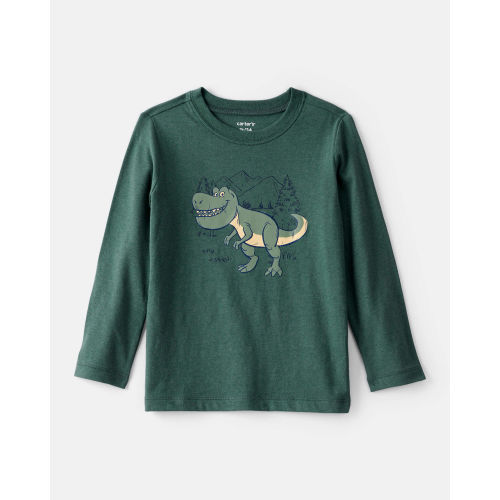 Toddler Boy Dinosaur Long-Sleeve Graphic Tee - Green - Carter's | Carter's