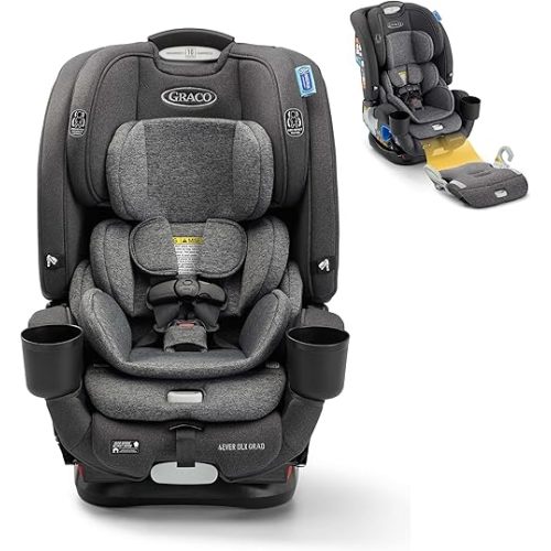 Graco 4Ever DLX Grad 5-in-1 Convertible Car Seat | Versatile, Comfortable, and Safe for Babies through Preteens | 1.8-54 kg (4-120 lb) | Harrison