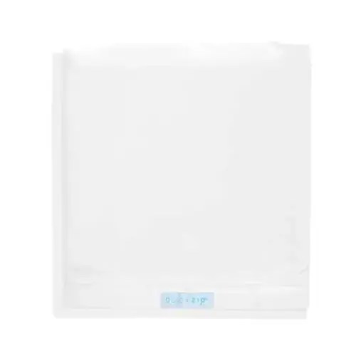 QuickZip Crib Extra Zip-On Sheet (SecureFit Wraparound Base Not Included) - Faster, Safer, Easier Baby Crib Sheets - White 100% Cotton - Fits All Standard Crib Mattresses