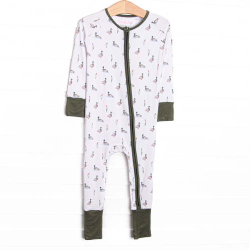 Migrating Mallard Bamboo Zippy Pajama, Green – Stitchy Fish