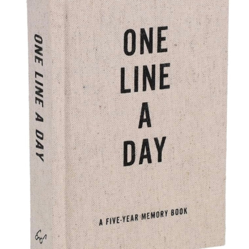 Canvas One Line a Day: A Five-Year Memory Book (Yearly Memory Journal and Diary, Natural Canvas Cover)