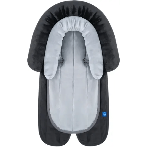 COOLBEBE New 2-in-1 Babybody Supports for Baby Newborn Infants - Extra Soft Stroller Cushion Pads Car Seat Insert, Seasons, Black