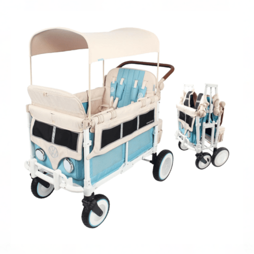 Wonderfold Volkswagon Stroller Wagon, Bondi Blue, 2024, 4 Seater