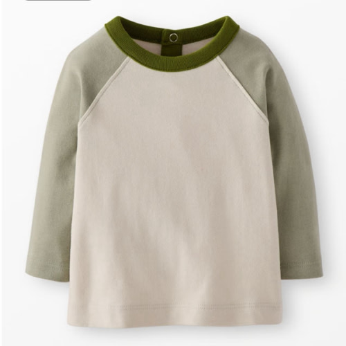 Baby Long Sleeve Boxy Fit Baseball T-Shirt | Hanna Andersson