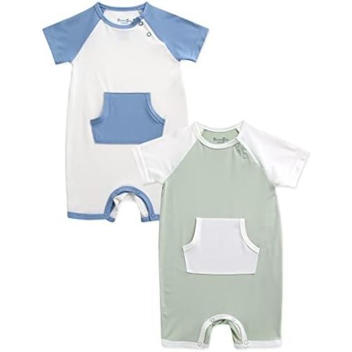 VAENAIT BABY Newborn Infant Baby Boys and Girls Rayon from Bamboo Romper One-Piece Jumpsuits