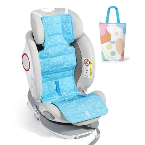 Orzbow Car Seat Cooling Pad with Insulated Bag, Carseat Cooler Pad for Babies Toddler Kids Infant, Portable Baby Cooling Pad for Hot Summer to Keep Comfortable, Blue