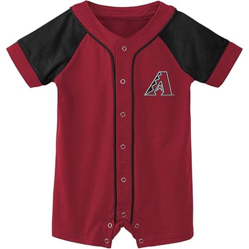 Outerstuff MLB Unisex-Baby Newborn & Infants 0-24 Months Little Slugger Creeper Bodysuit Romper