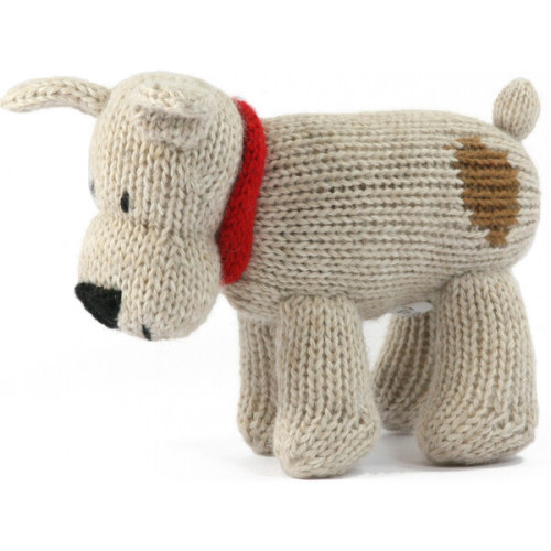 Plush Puppy, Brown - Melange Collection | Maisonette