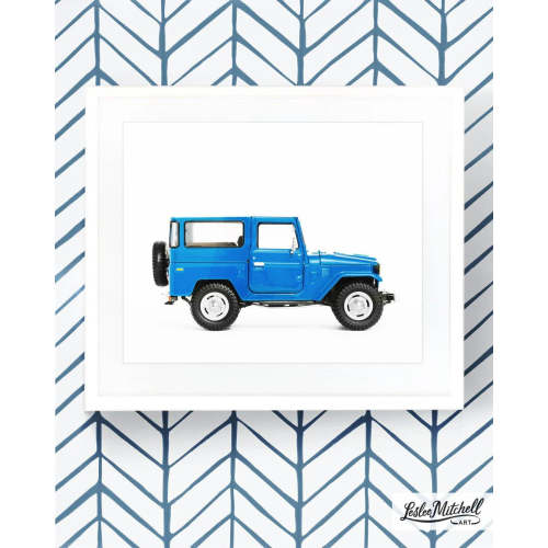 Car Series - Royal Blue FJ – Leslee Mitchell Art