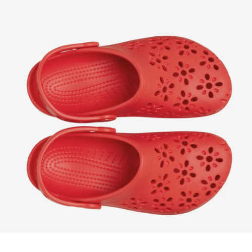 Crocs Floral Cutout Classic Clog - Kids' - Free Shipping | DSW