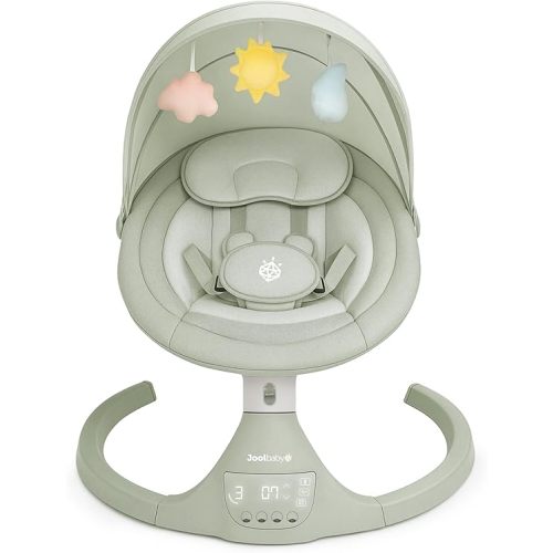 Jool Baby Nova Swing for Newborns - Electric Motorized Infant Swing, Bluetooth Music, 10 Preset Melodies, Remote (Sage)