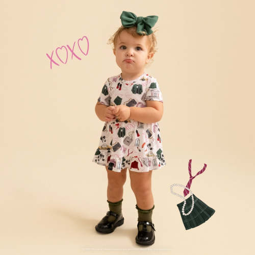 Gossip Girl Ruffled Twirl Bodysuit Dress