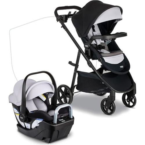 Britax Willow Brook S+ Travel System With Alpine Base — Glacier Onyx