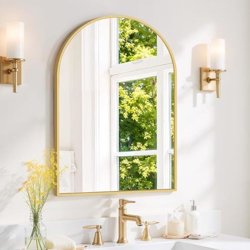 Gold Arch Wall Mirror