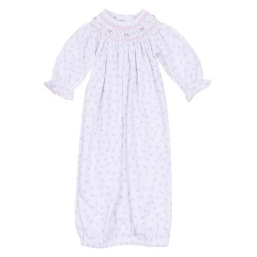 Juliette's Classics Bishop Print Long Sleeve Gown