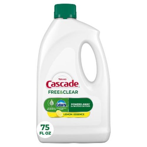 Cascade Free & Clear Dishwasher Detergent Gel - 75 fl oz