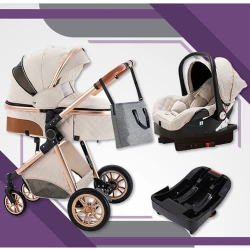 Premium 3-in-1 Baby Stroller (Car Seat & Base Included) – Maternity Miracles