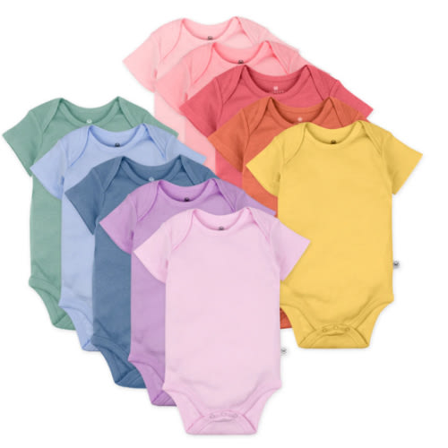 10-Pack Organic Cotton Short Sleeve Bodysuits | Honest Baby Clothing