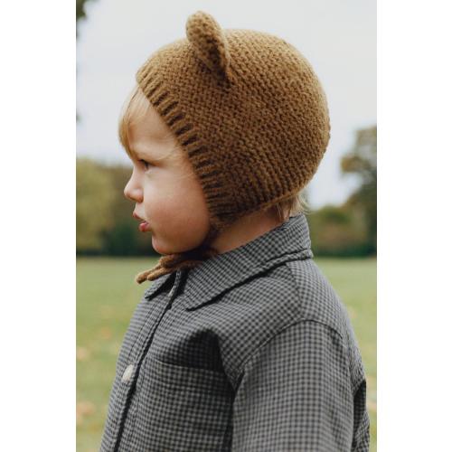 EAR KNIT BONNET - Ocher | ZARA United States