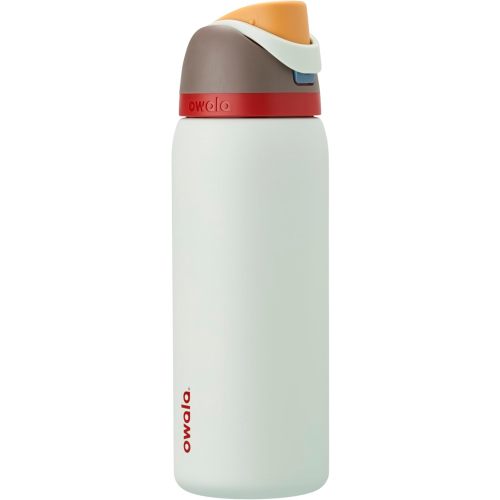 Owala FreeSip Insulated Stainless Steel Water Bottle with Straw for Sports, Travel, and School BPA-Free Sports Water Bottle, 32 oz, Boneyard