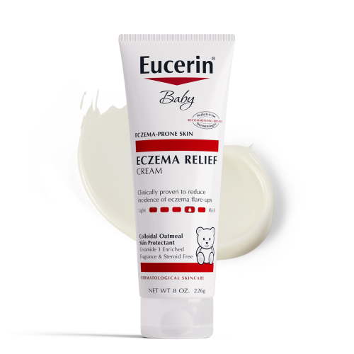 Eucerin Baby Eczema Relief Body Cream with Colloidal Oatmeal Skin Protectant, Fragrance Free, 8 oz