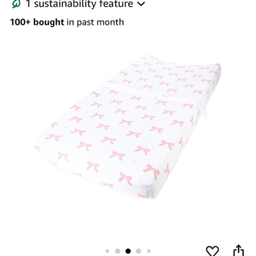 Cuddly Cubs Changing Pad Covers – 2 Pack – Snuggly Soft Plush Cotton Changing Table Covers for Girl – Fits Perfectly on Summer Infant and Other 16 x 32 Baby Changing Table Pads – Pink