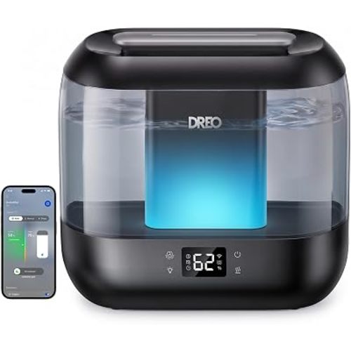 DREO Smart Humidifiers for Bedroom, 4L Cool Mist Humidifier
