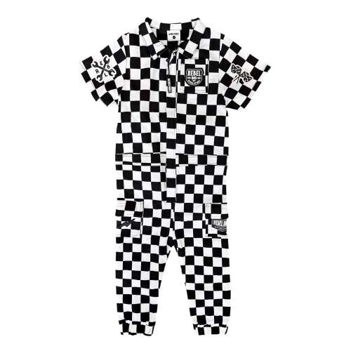 Pit Crew Romper in Venice