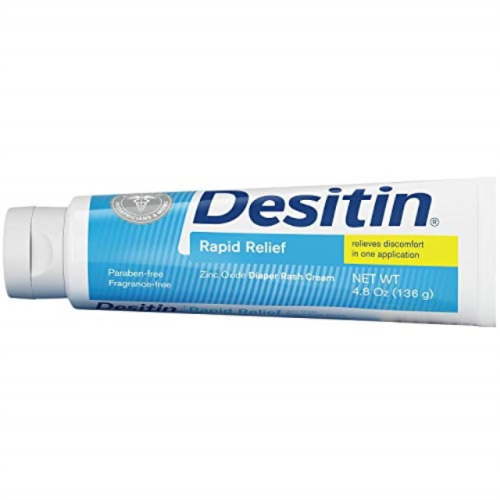 desitin rapid relief zinc oxide diaper rash cream 4 oz (pack of 3)