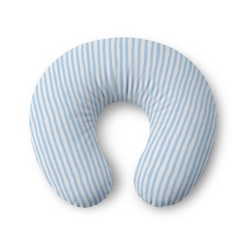 Blue Stripe Nursing Pillow Cover | Baby Shower Boppy Pillow Cover