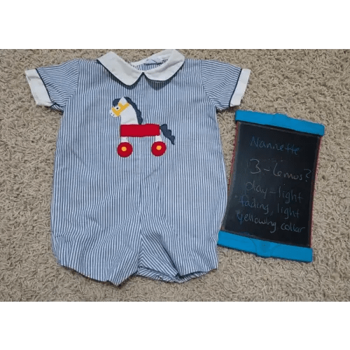 Vintage Rocking Horse Romper