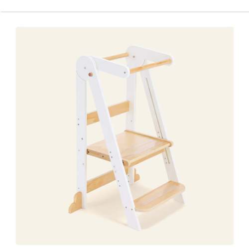 HARPPA Nordi | Foldable Toddler Tower – Compact Montessori-Inspired Standing Tower for Ages 2–6, Wooden Convertible Tower for Kitchen, Bathroom & More
