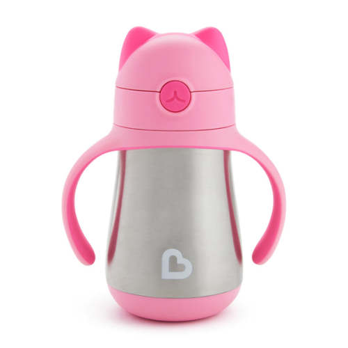 Cool Cat™ Stainless Steel Straw Cup, 8oz | Munchkin