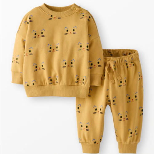 Baby Oversized French Terry Sweatshirt & Sweatpants Set | Hanna Andersson