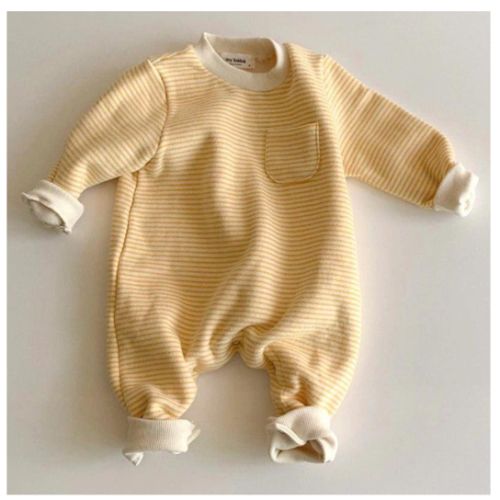 Striped Round Neck Onesie – Teeny Mini Me