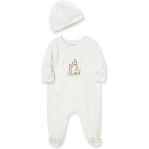 Little Me baby-girls 100% Cotton Scratch Free Tag 2-piece Sleeper