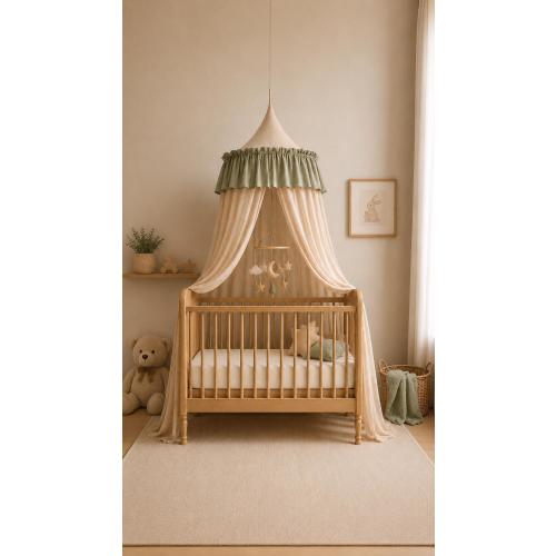 Baby Bed Canopy, Crib Canopy, Cotton Bed baldachin, Kid Bed Canopy, Reading Corner Canopy, Fringe Bed Canopy, Nursery Room Decor, Room idea