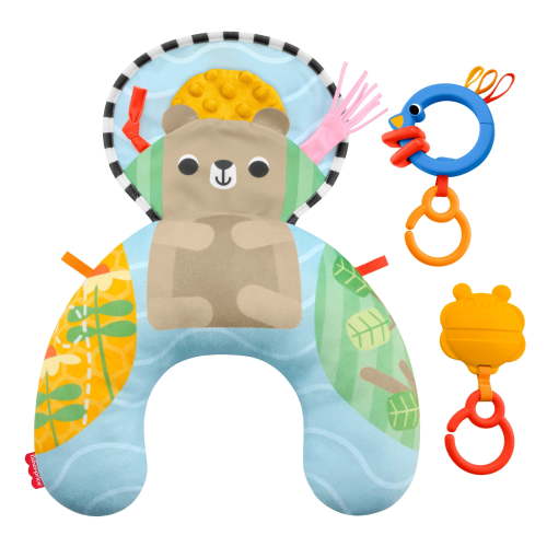 Fisher-Price Sensory Adventures Tummy Wedge Newborn Support with Teether & Rattle Baby Toys - Walmart.ca