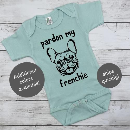 Pardon My Frenchie Baby Bodysuit - French Bulldog Gift