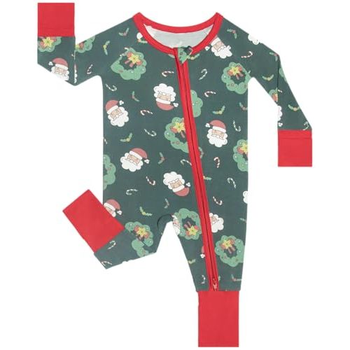 GUISBY Baby Boys' Pajamas Sleep N Play, Baby Clothes, Long Sleeve, Footless,Newborn-2T