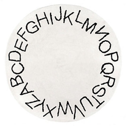 nuLOOM Kids Washable Round Alphabet Rug