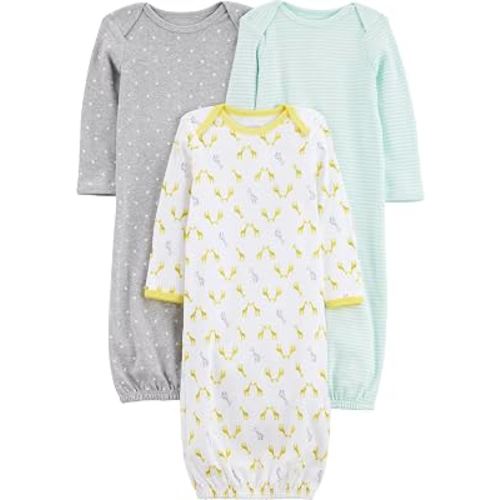 Simple Joys by Carter's Baby 3-pack Neutral Cotton Sleeper Gown