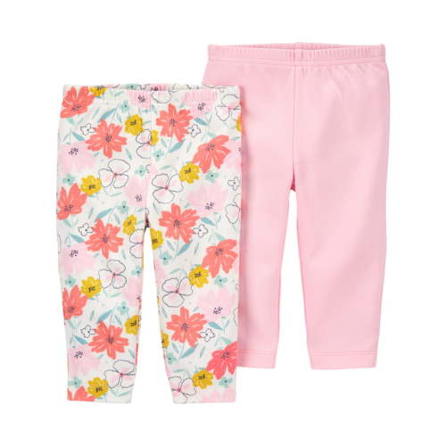 Carter's Child of Mine Baby Girl Pants, 2-Pack, Sizes Preemie-24 Months