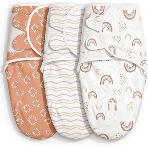 Swaddles for Newborns 0-3 Months, Adjustable & Easy Fastener