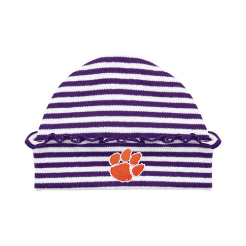 Clemson Tigers Ruffled Stripe Cap | College Baby